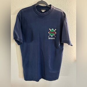Vintage 90s Legends Atlanta Braves Embroidered TShirt Men’s Size L
